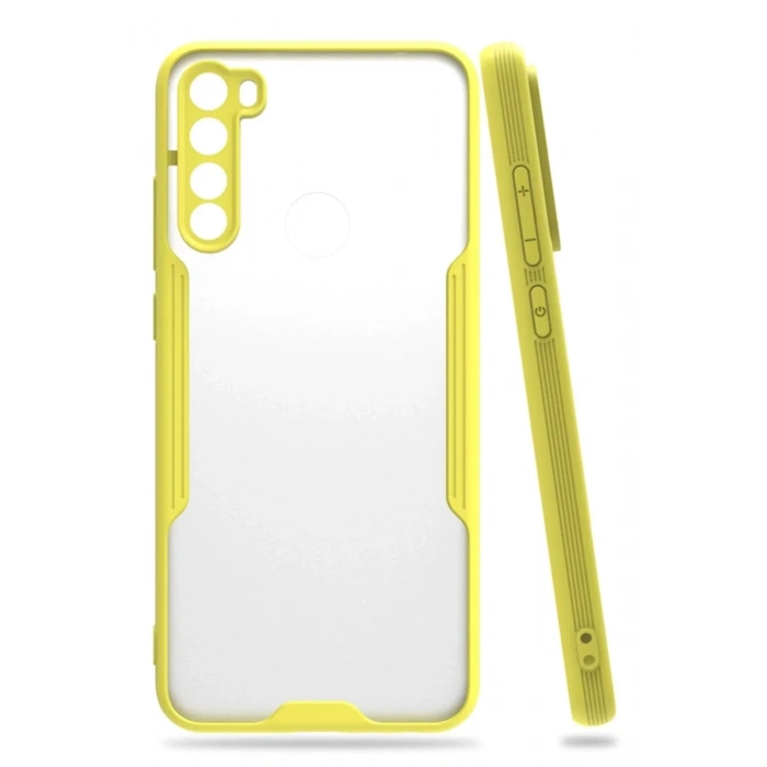 Xiaomi Redmi Note 8 Kılıf Platin Silikon - Sarı