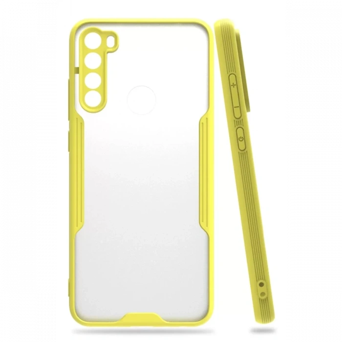 Xiaomi Redmi Note 8 Kılıf Platin Silikon - Sarı