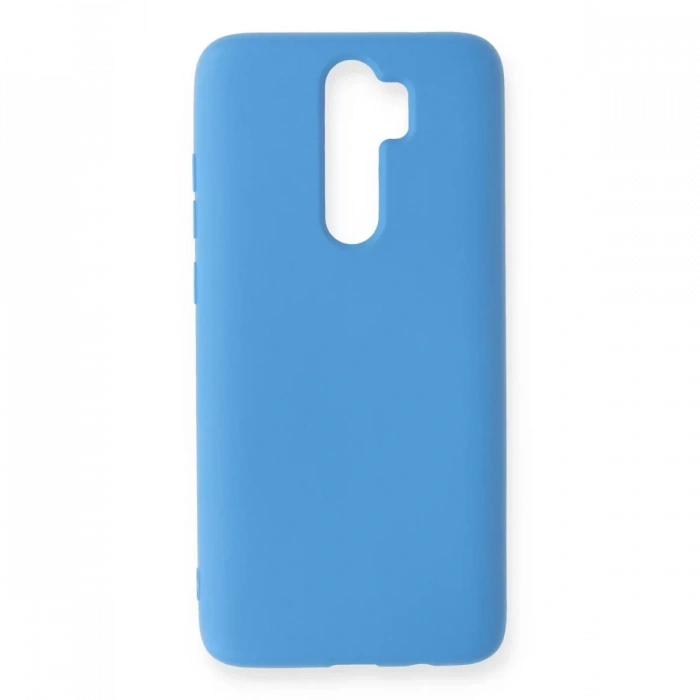 Xiaomi Redmi Note 8 Pro Kılıf Nano içi Kadife Silikon - Mavi