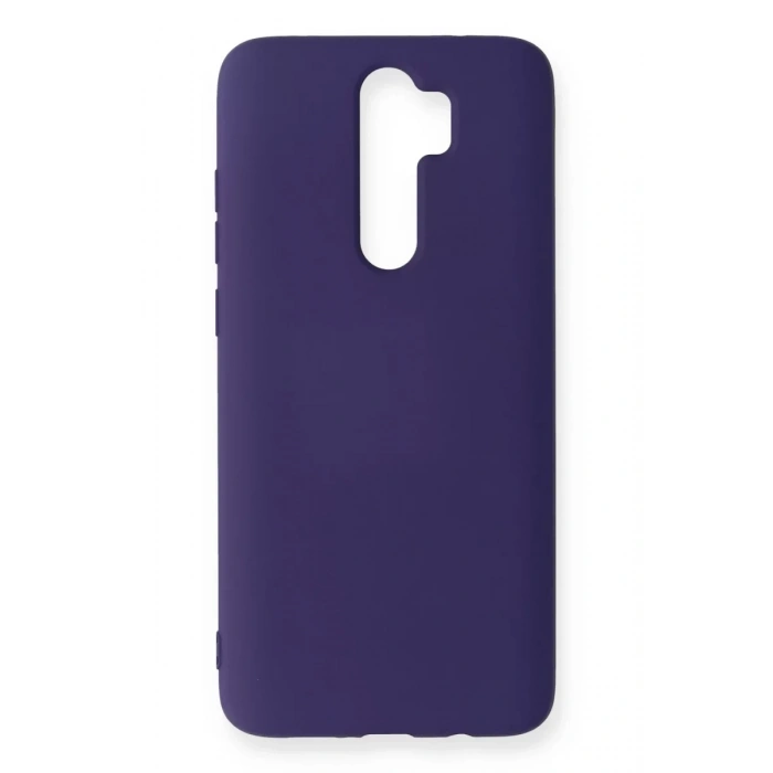 Xiaomi Redmi Note 8 Pro Kılıf Nano içi Kadife Silikon - Mor