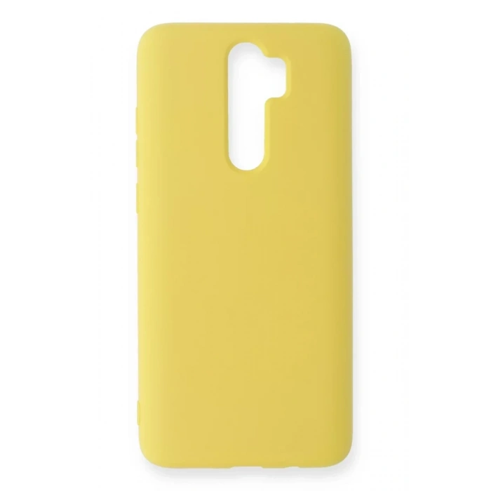 Xiaomi Redmi Note 8 Pro Kılıf Nano içi Kadife Silikon - Sarı