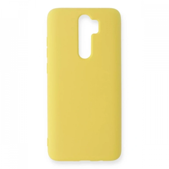Xiaomi Redmi Note 8 Pro Kılıf Nano içi Kadife Silikon - Sarı