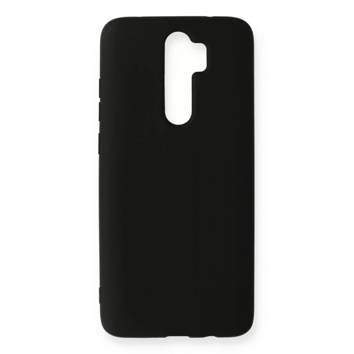 Xiaomi Redmi Note 8 Pro Kılıf Nano içi Kadife Silikon - Siyah