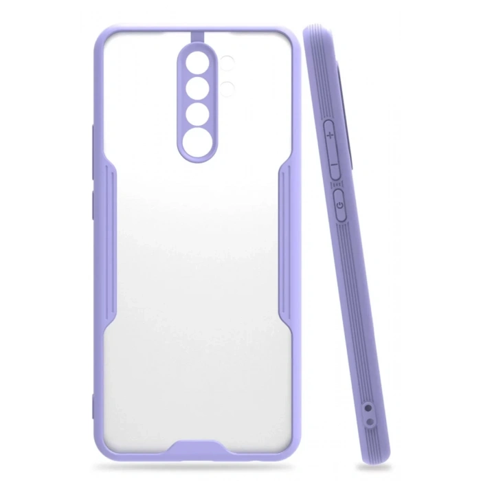 Xiaomi Redmi Note 8 Pro Kılıf Platin Silikon - Lila