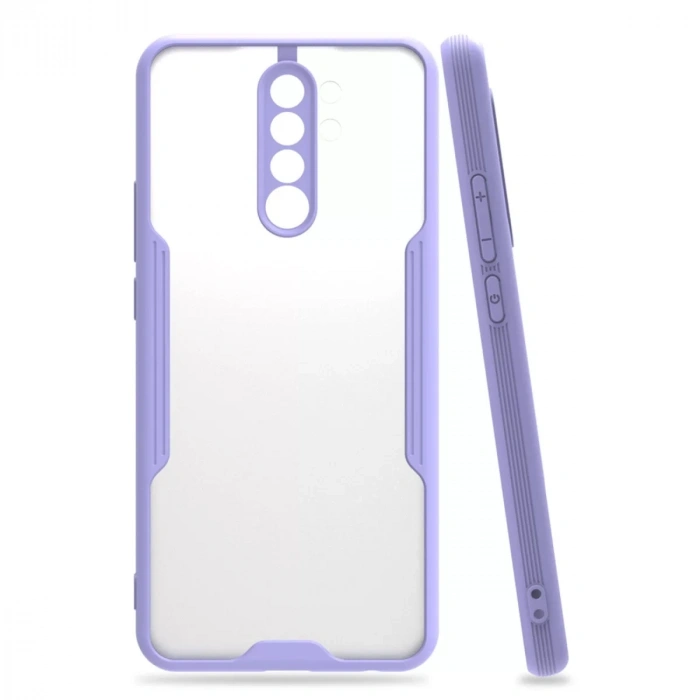 Xiaomi Redmi Note 8 Pro Kılıf Platin Silikon - Lila