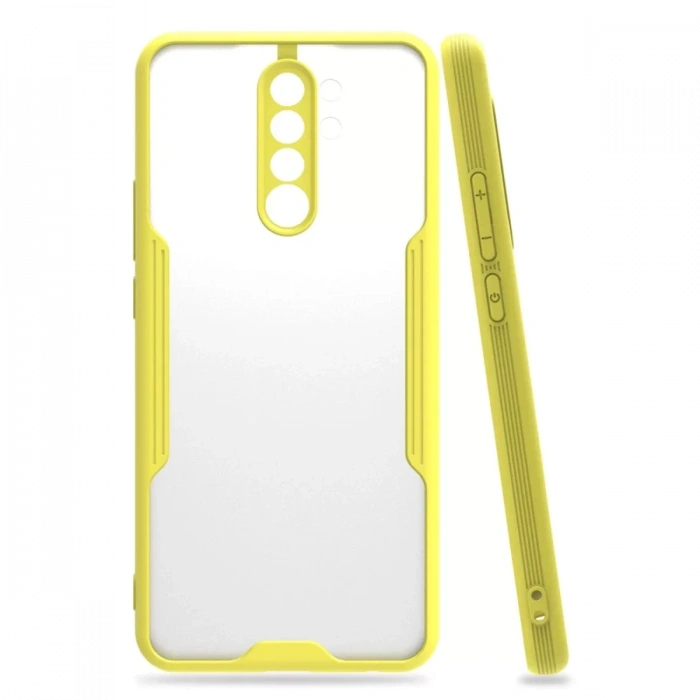Xiaomi Redmi Note 8 Pro Kılıf Platin Silikon - Sarı