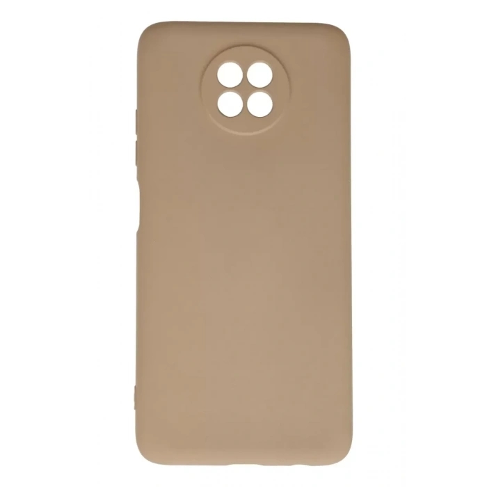 Xiaomi Redmi Note 9 5G Kılıf Nano içi Kadife Silikon - Bej