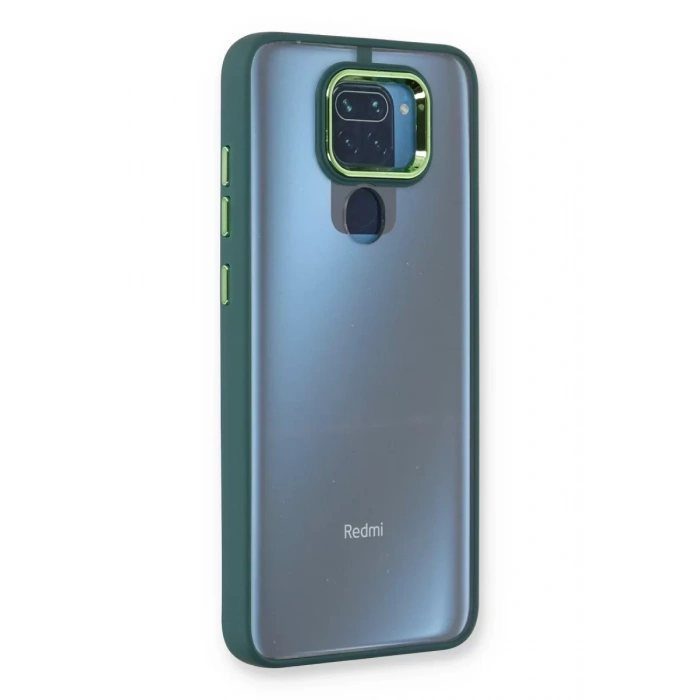 Xiaomi Redmi Note 9 Kılıf Dora Kapak - Haki Yeşil