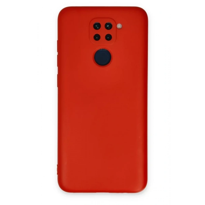 Xiaomi Redmi Note 9 Kılıf Nano içi Kadife Silikon - Kırmızı