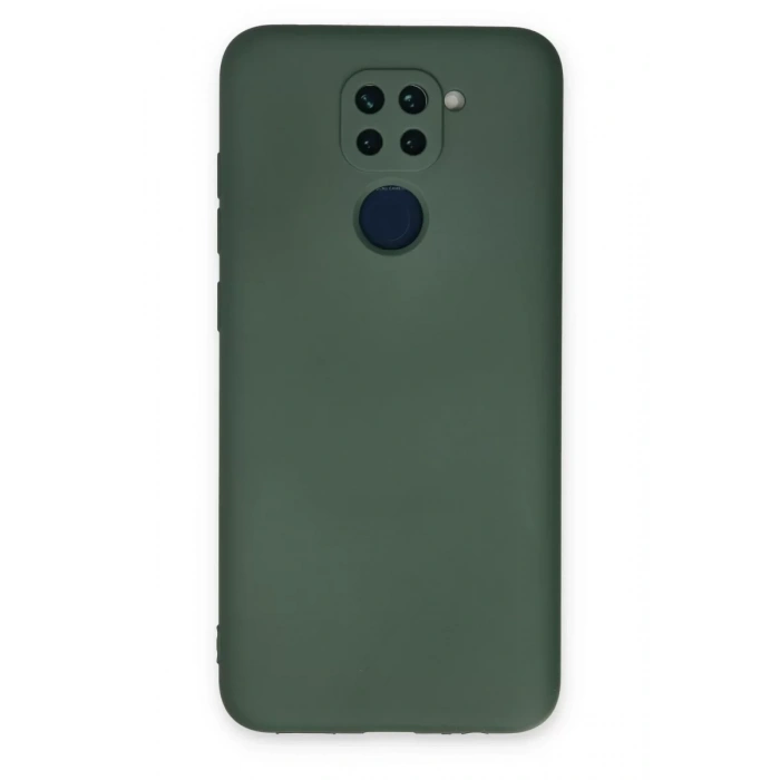 Xiaomi Redmi Note 9 Kılıf Nano içi Kadife Silikon - Koyu Yeşil