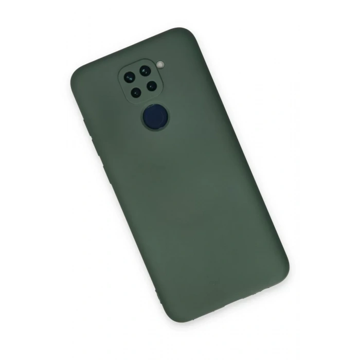 Xiaomi Redmi Note 9 Kılıf Nano içi Kadife Silikon - Koyu Yeşil