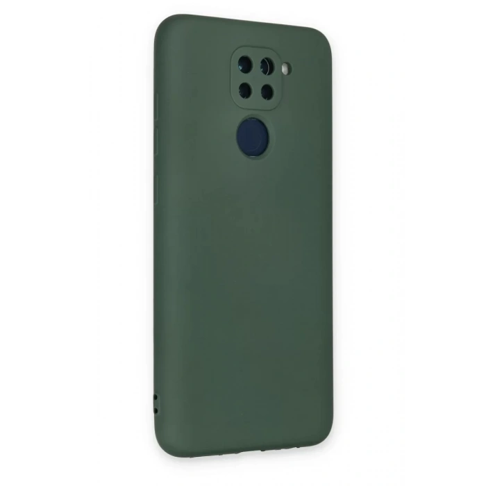 Xiaomi Redmi Note 9 Kılıf Nano içi Kadife Silikon - Koyu Yeşil