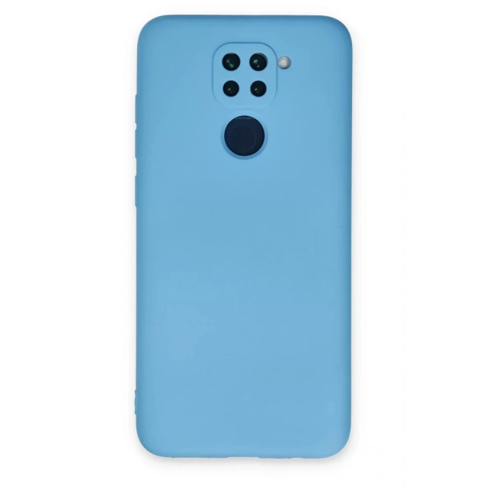 Xiaomi Redmi Note 9 Kılıf Nano içi Kadife Silikon - Mavi