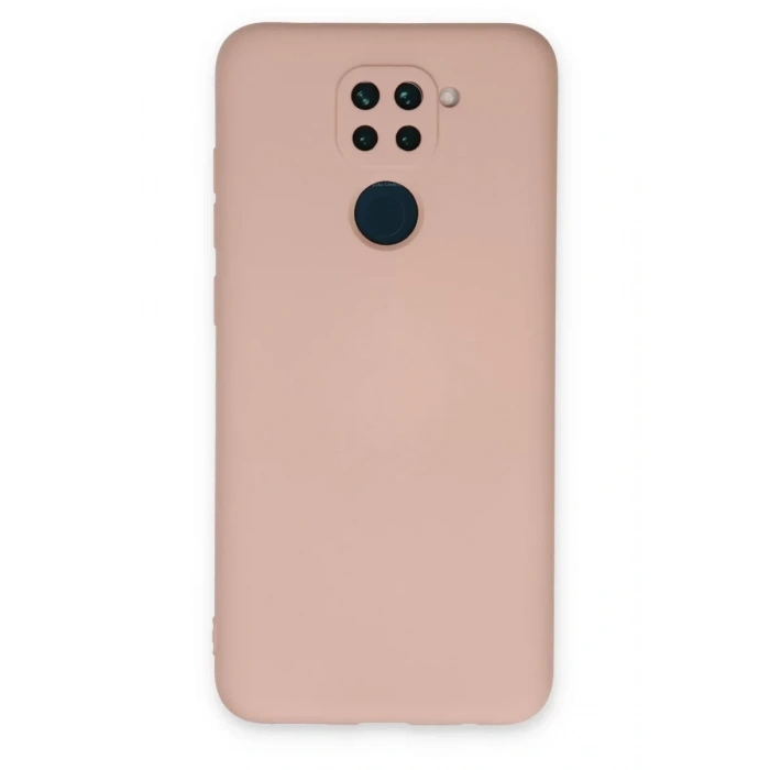 Xiaomi Redmi Note 9 Kılıf Nano içi Kadife Silikon - Pudra