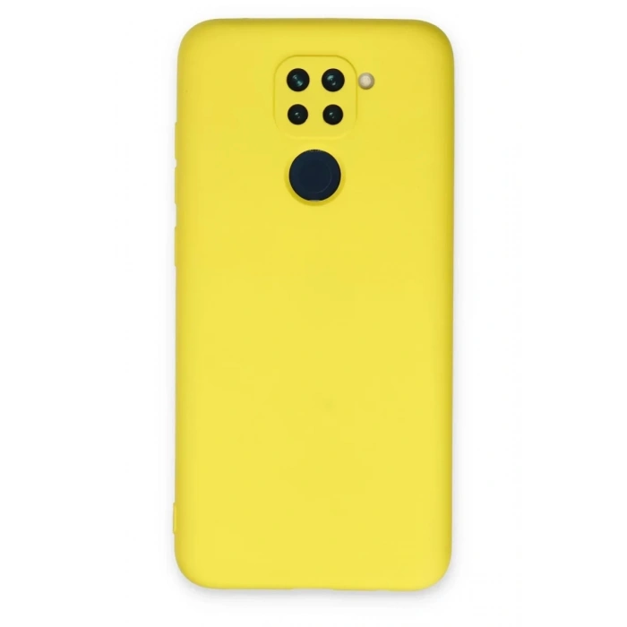 Xiaomi Redmi Note 9 Kılıf Nano içi Kadife Silikon - Sarı