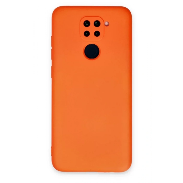 Xiaomi Redmi Note 9 Kılıf Nano içi Kadife Silikon - Turuncu