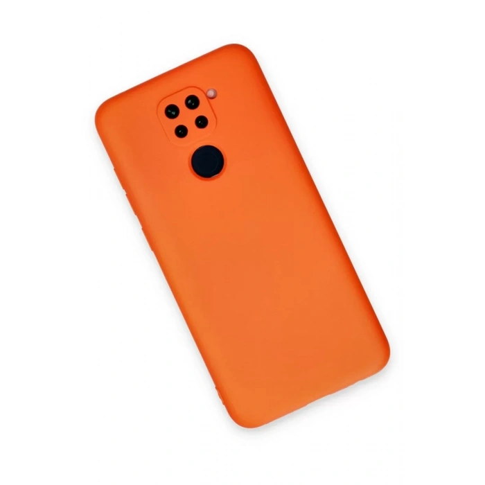 Xiaomi Redmi Note 9 Kılıf Nano içi Kadife Silikon - Turuncu