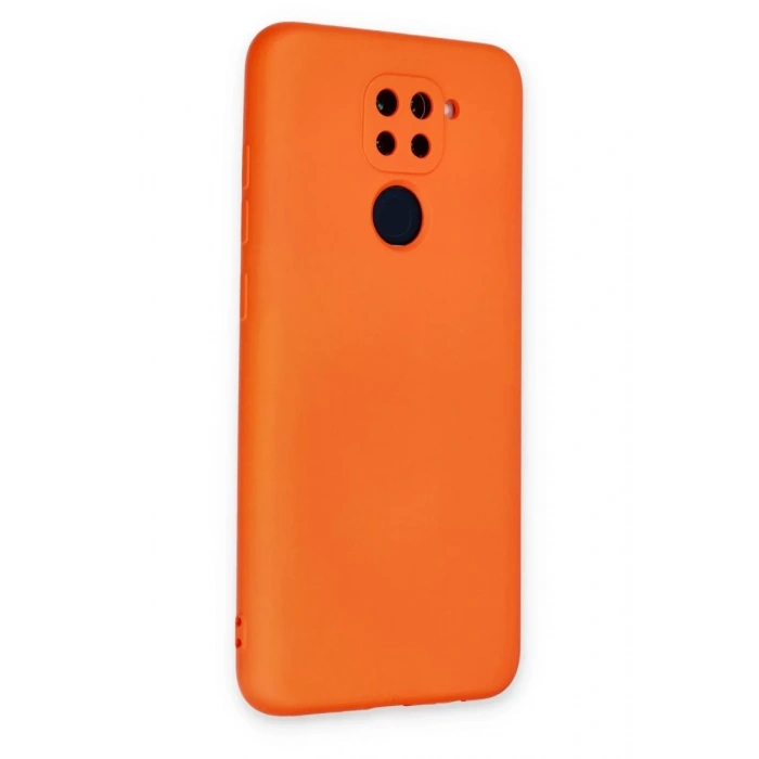 Xiaomi Redmi Note 9 Kılıf Nano içi Kadife Silikon - Turuncu