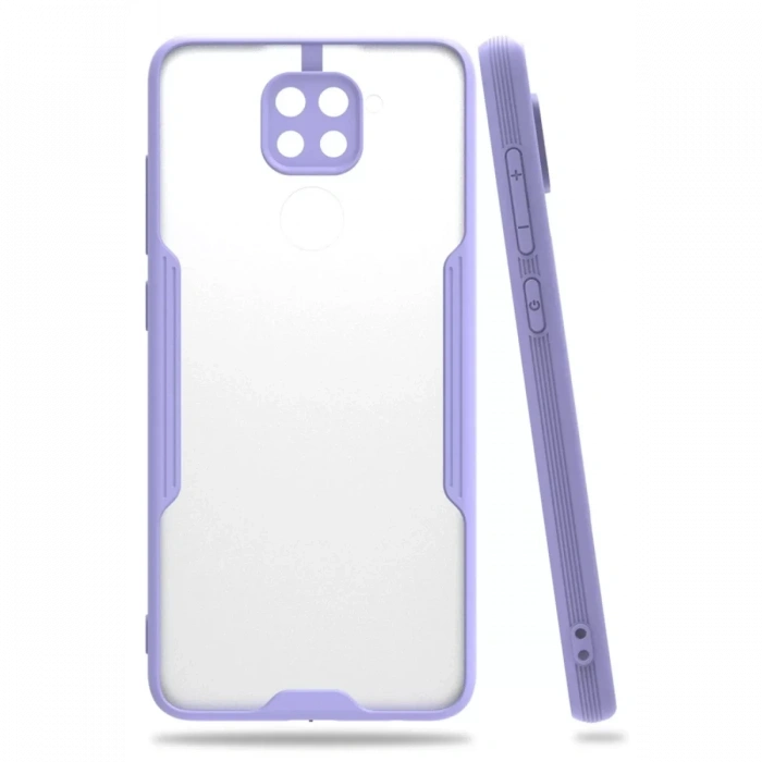 Xiaomi Redmi Note 9 Kılıf Platin Silikon - Lila