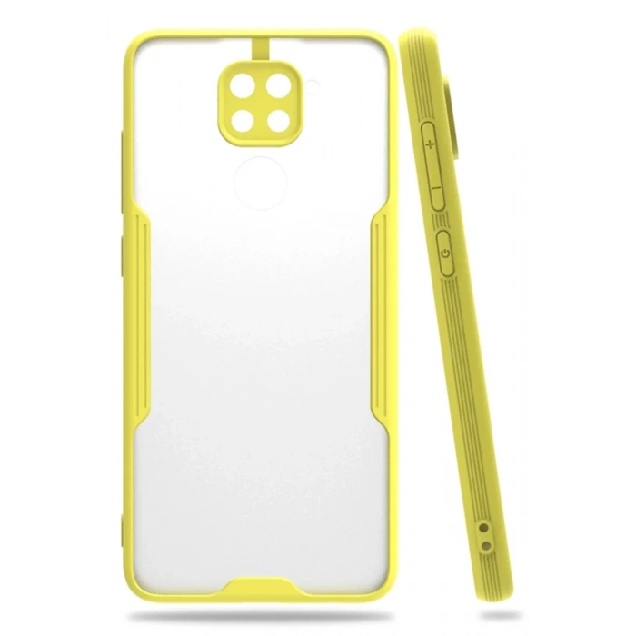 Xiaomi Redmi Note 9 Kılıf Platin Silikon - Sarı