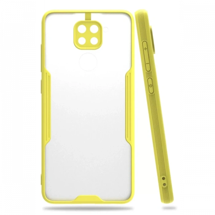 Xiaomi Redmi Note 9 Kılıf Platin Silikon - Sarı