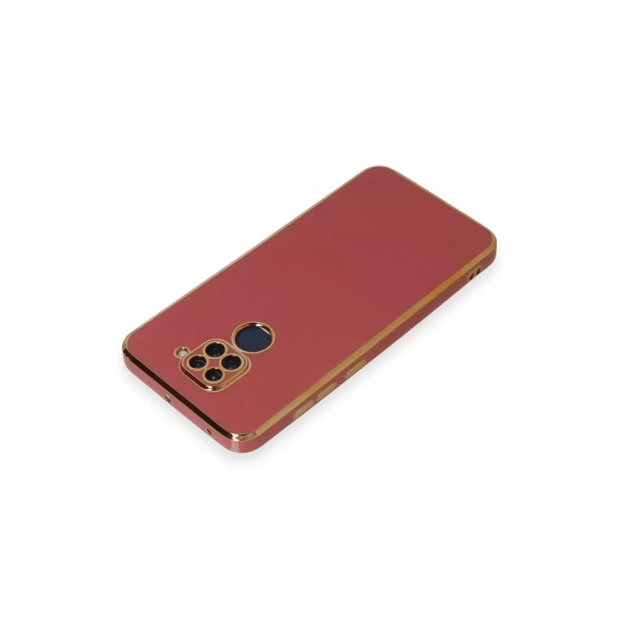 Xiaomi Redmi Note 9 Kılıf Volet Silikon - Kırmızı