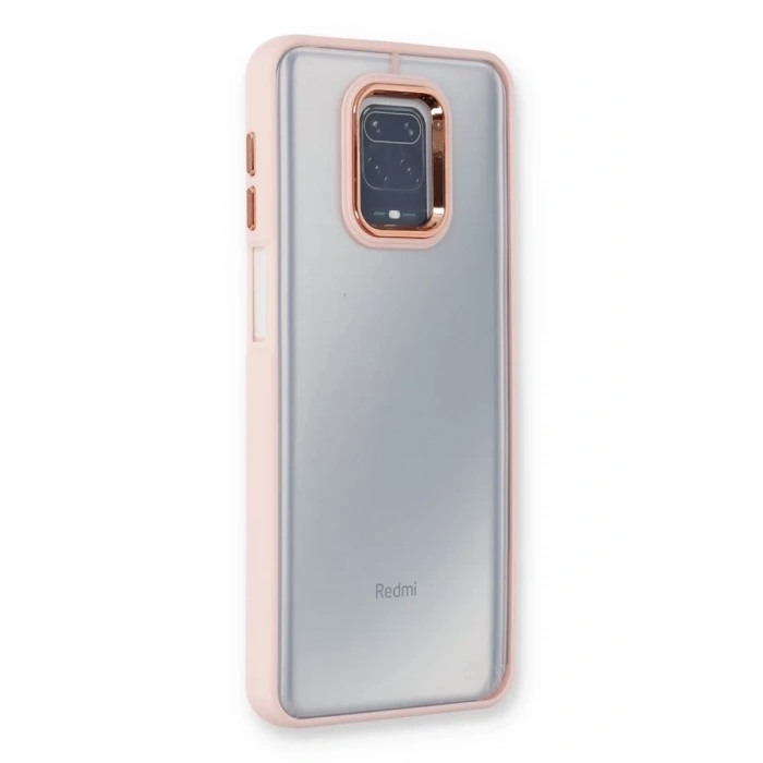 Xiaomi Redmi Note 9 Pro Kılıf Dora Kapak - Pudra