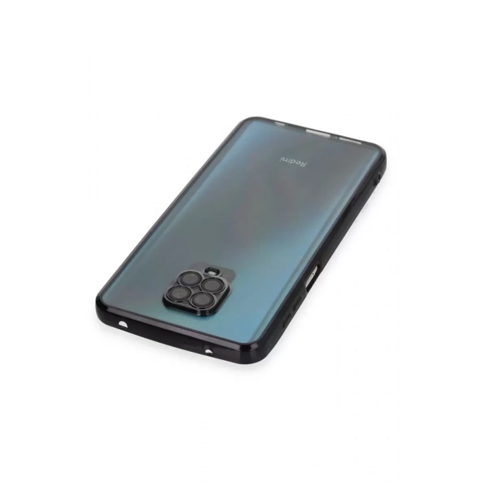 Xiaomi Redmi Note 9 Pro Kılıf Lensli Silikon - Siyah