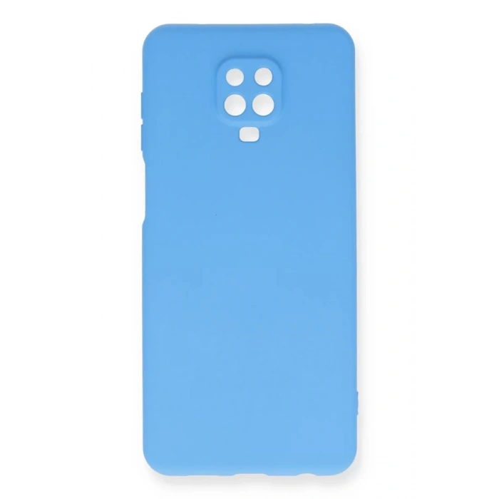 Xiaomi Redmi Note 9 Pro Kılıf Nano içi Kadife Silikon - Mavi