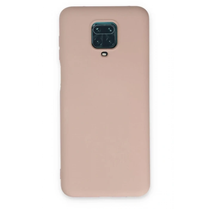 Xiaomi Redmi Note 9 Pro Kılıf Nano içi Kadife Silikon - Pudra