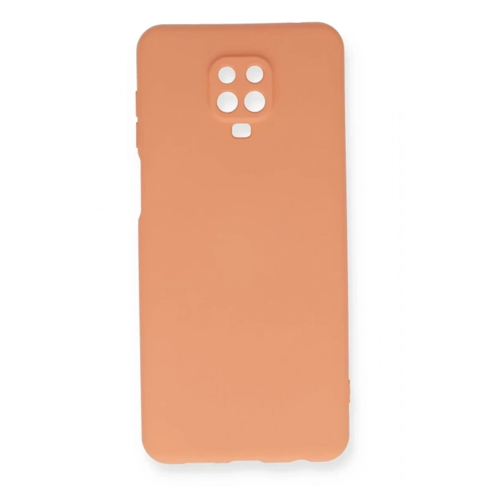 Xiaomi Redmi Note 9 Pro Kılıf Nano içi Kadife Silikon - Turuncu