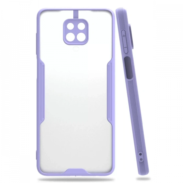 Xiaomi Redmi Note 9S Kılıf Platin Silikon - Lila