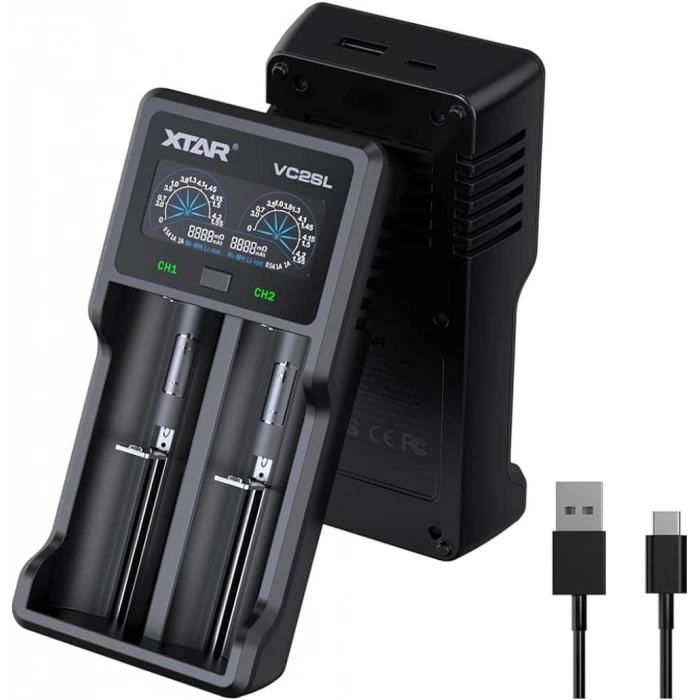 Xtar VC2SL İkili Li-ion / NI-CD / NI-MH Pil Şarj Cihazı