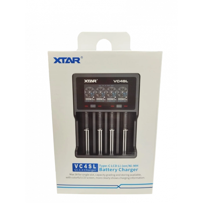 Xtar VC4SL Dörtlü Li-ion / NI-CD / NI-MH Pil Şarj Cihazı