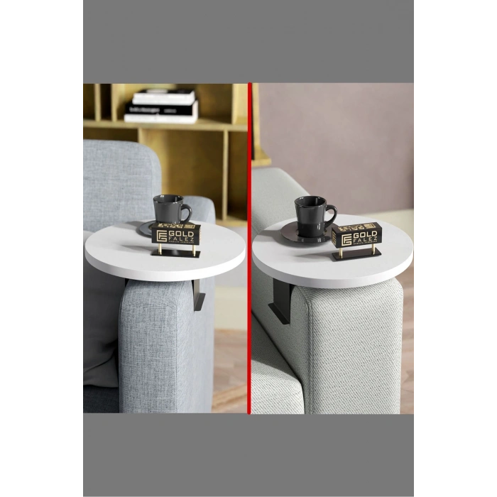 Yan Sehpa Ayarlanabilir Tepsi - BEYAZ