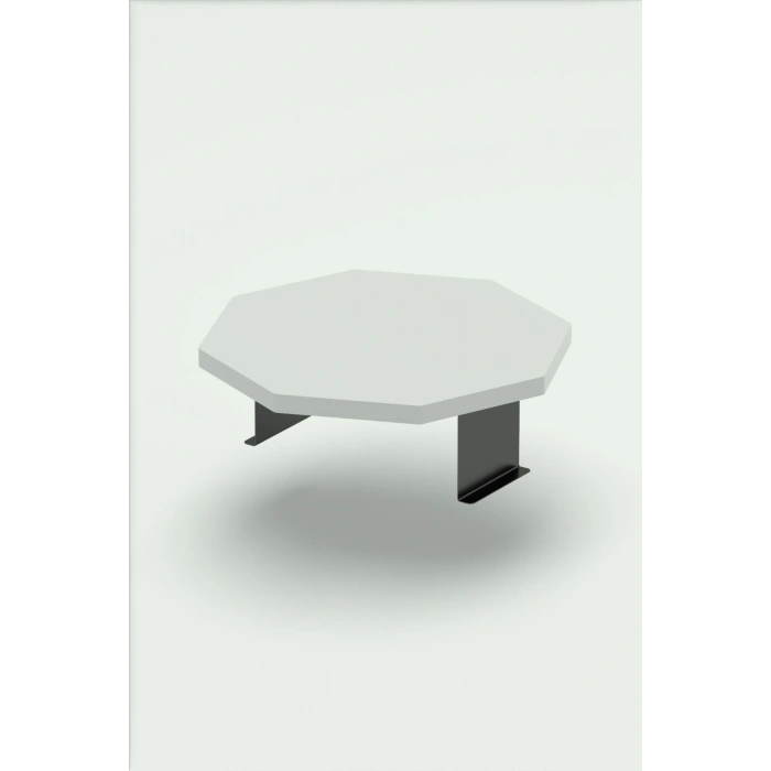 Yan Sehpa Ayarlanabilir Tepsi Dekoratif Modern Tepsi SEKİZGEN Beyaz