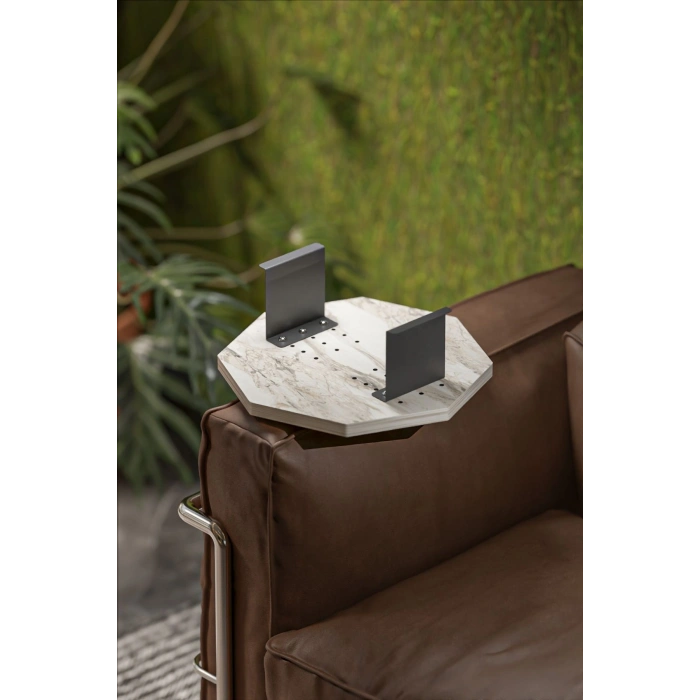 Yan Sehpa Ayarlanabilir Tepsi Dekoratif Modern Tepsi SEKİZGEN Efes