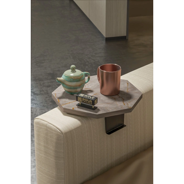 Yan Sehpa Ayarlanabilir Tepsi Dekoratif Modern Tepsi SEKİZGEN Gordion