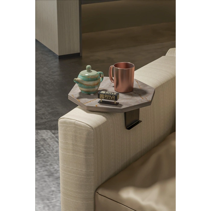 Yan Sehpa Ayarlanabilir Tepsi Dekoratif Modern Tepsi SEKİZGEN Gordion