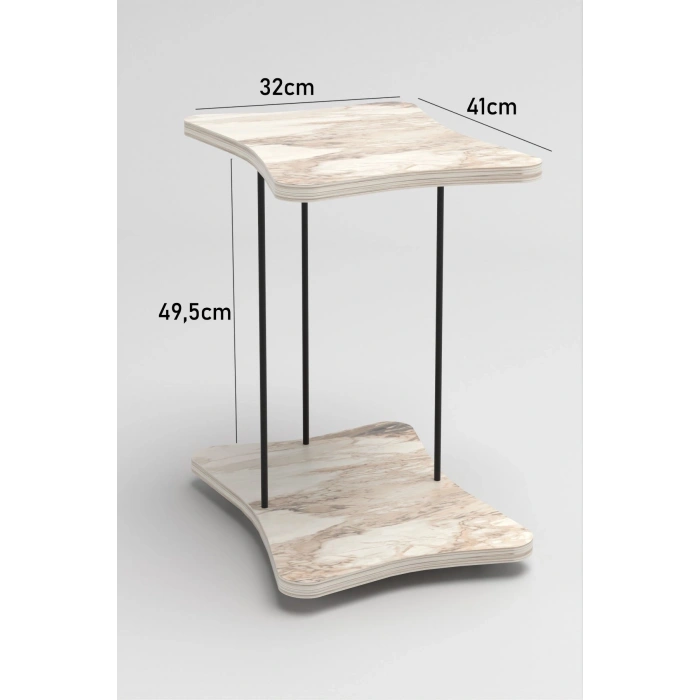 Yan Sehpa Tekerlekli Servis Sehpası HND Efes