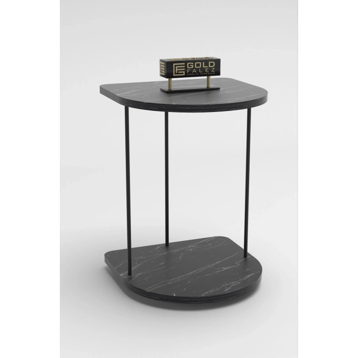 Yan Sehpa Tekerlekli Servis Sehpası HND Oval Bendir