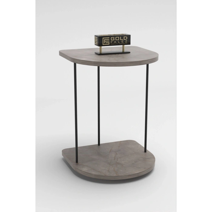 Yan Sehpa Tekerlekli Servis Sehpası Hnd Oval Gordion