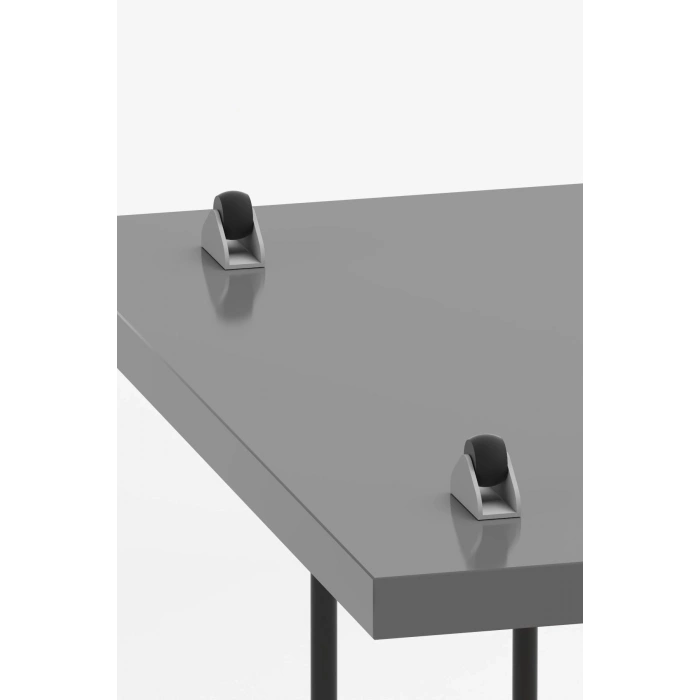 Yan Sehpa Tekerlekli Servis Sehpası Hnd Oval Krem