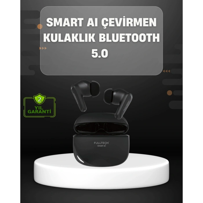 Yapay Zeka Destekli Bluetooth Kulaklık Anlık Çeviri ve Gürültü Engelleme