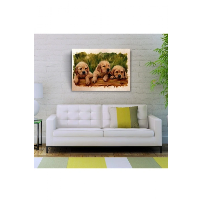 Yavru Köpekler Canvas Tablo (50x70)