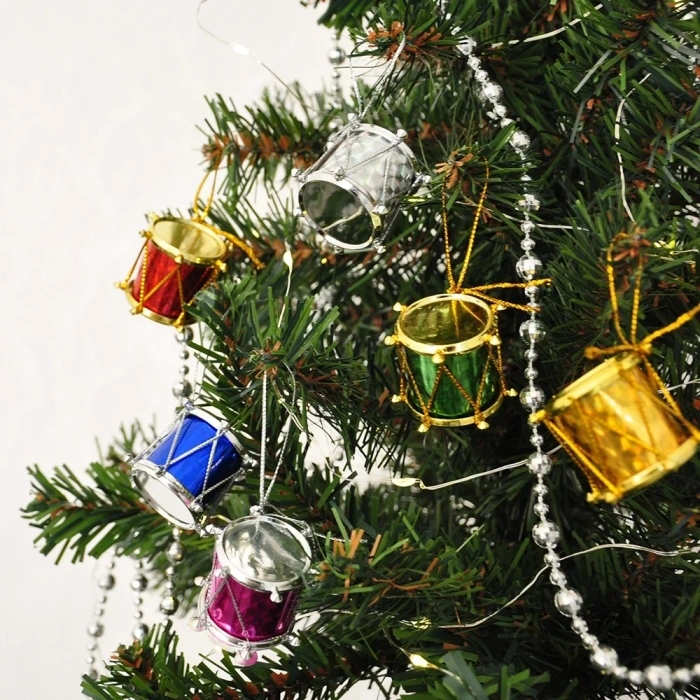 Yılbaşı Ağaç Süsü Davullar 12li