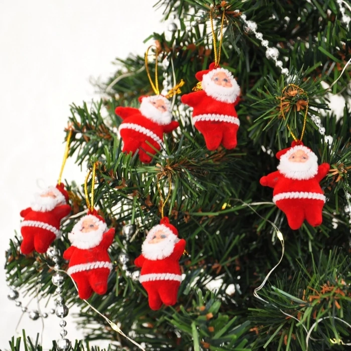 Yılbaşı Ağaç Süsü Noel Baba 6lı