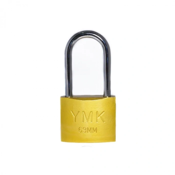 YMK Eko Sarı Boyalı Uzun Kancalı Asma Kilit 38mm