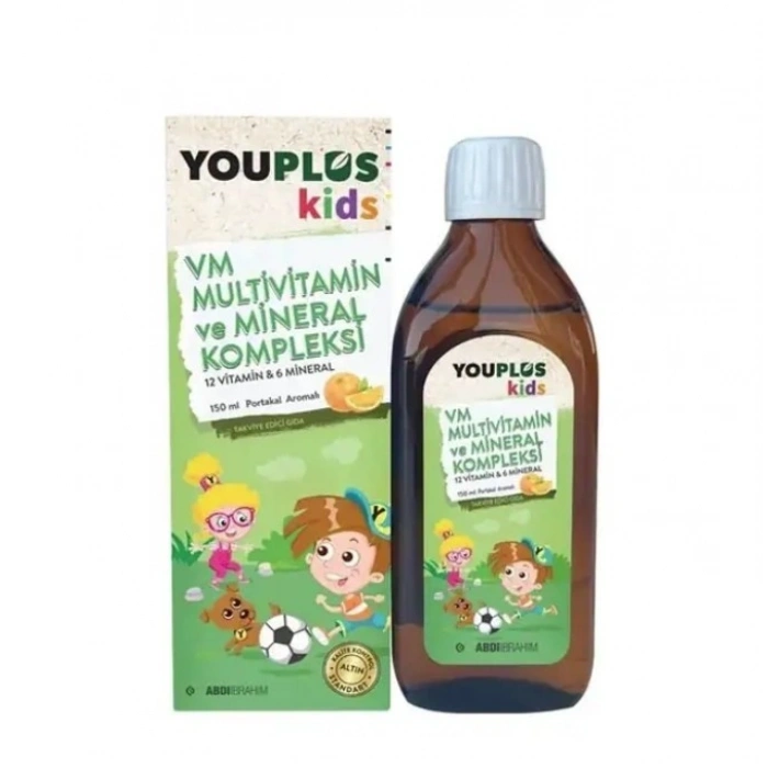 Youplus Kids VM Multivitamin ve Mineral Kompleksi 150 ml