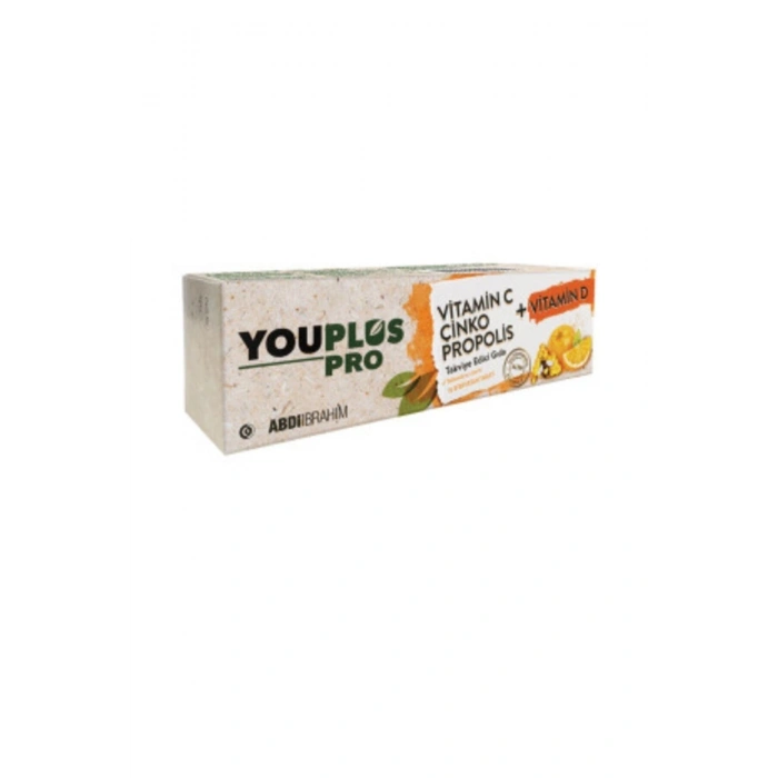 Youplus Pro Vitamin C D Çinko Propolis 15 Efervesan Tablet